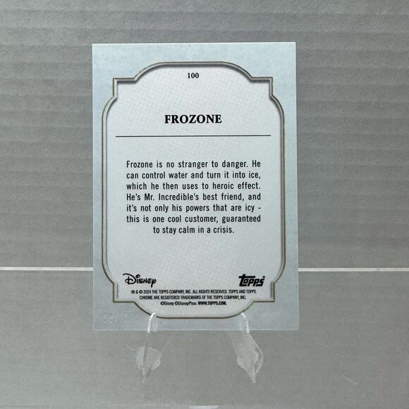 Disney Topps Chrome 2024 Frozone Purple Pulsar /150 Pixar The Incredibles - Picture 5 of 5